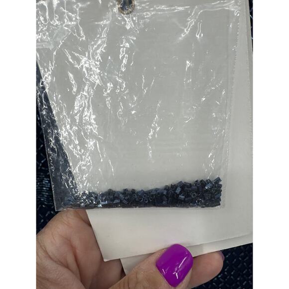 Mac Duggal 5056 Navy Blue Long Sleeve Beaded Maxi Dress w/ Train Size 12 NWT - Picture 5 of 12